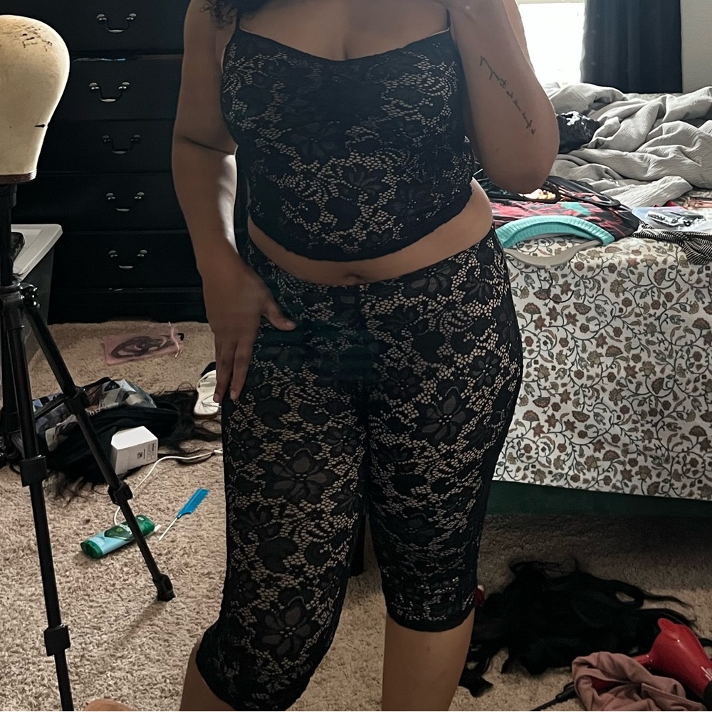 Fashion Nova Black Lace Top